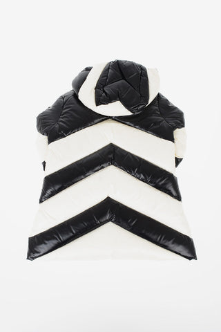 full zip two-tone FAUCILLE down jacket