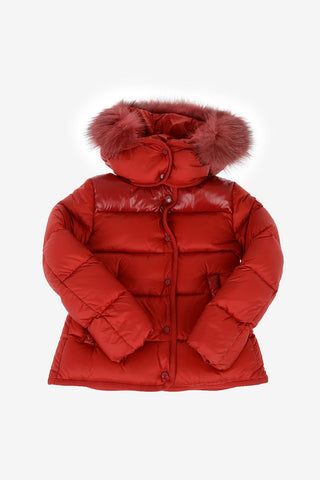 Hooded ARMANDINE down jacket