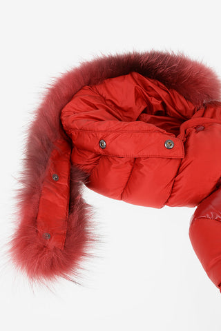 Hooded ARMANDINE down jacket