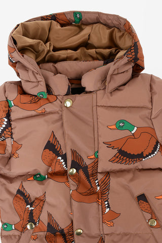 Duck- Print Puffer Jacket