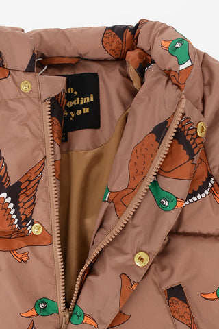Duck- Print Puffer Jacket