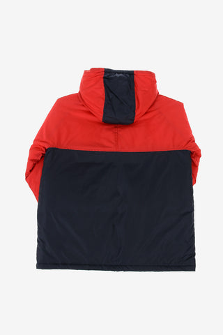two-tone blouson with Logo Side Band