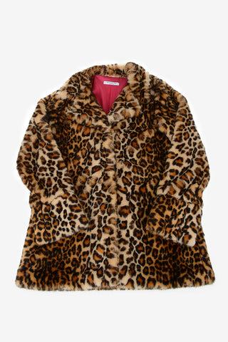 cheetah-print faux fur ZEPPOLA coat