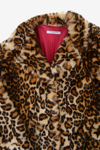 cheetah-print faux fur ZEPPOLA coat