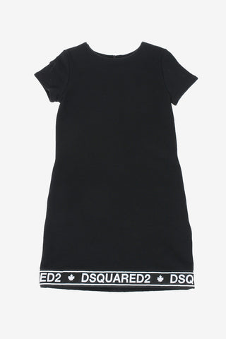 vestito ribbed con Banda Logata