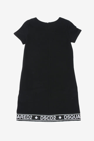 vestito ribbed con Banda Logata