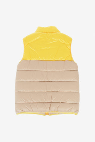 two-tone sleeveless Puffer jacket