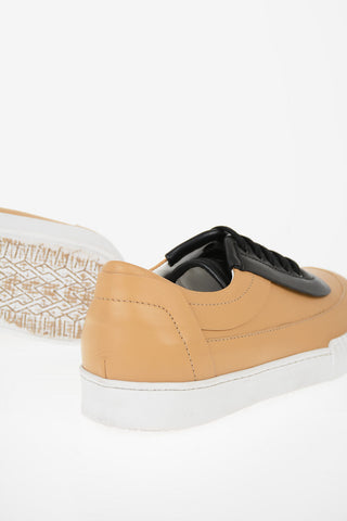 Sneakers Stringate in Pelle 