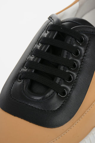 Sneakers Stringate in Pelle 