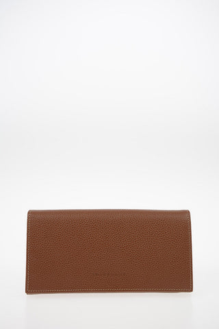Leather Wallet with Outer Pocket