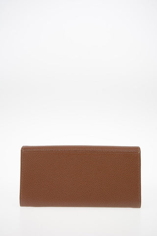 Leather Wallet with Outer Pocket