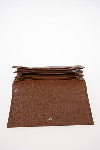 Leather Wallet with Outer Pocket