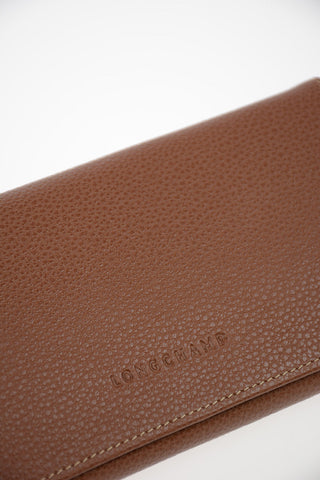 Leather Wallet with Outer Pocket