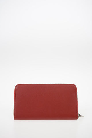 Leather Wallet with Zip Closure