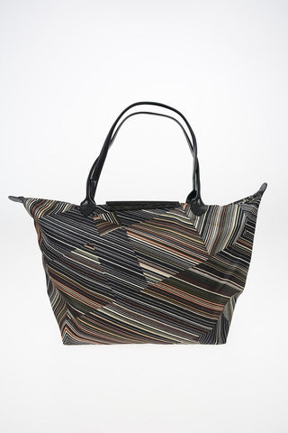 Striped Fabric LE PLIAGE Tote Bag
