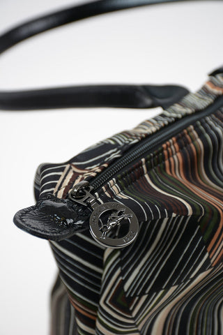 Striped Fabric LE PLIAGE Tote Bag