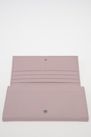 Leather Wallet with Outer Pocket