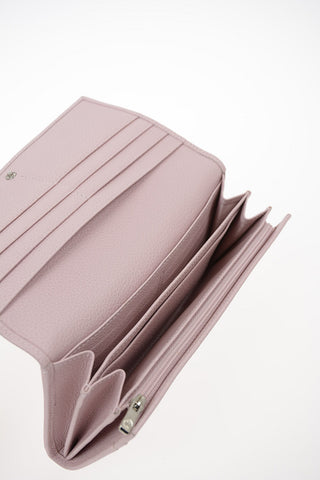 Leather Wallet with Outer Pocket