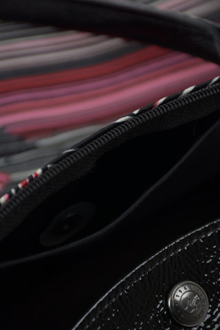 Striped Fabric LE PLIAGE Bag With Double Handle