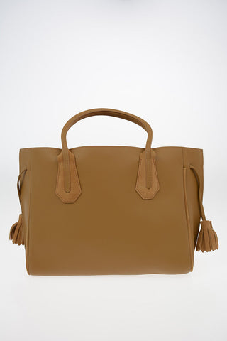 Tote Bag With Braided Suede Details