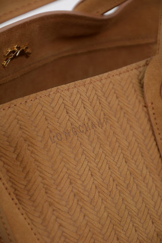 Tote Bag With Braided Suede Details