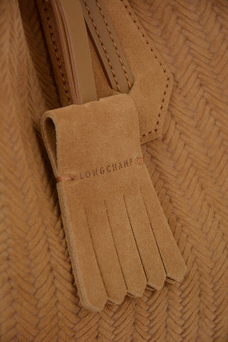 Tote Bag With Braided Suede Details