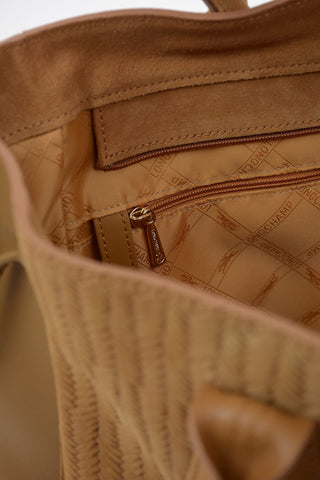 Tote Bag With Braided Suede Details