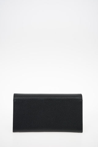 Leather Wallet with Outer Pocket