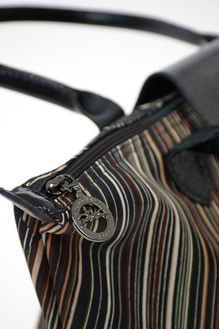 Borsa LE PLIAGE a Doppio manico in Tessuto a Righe 