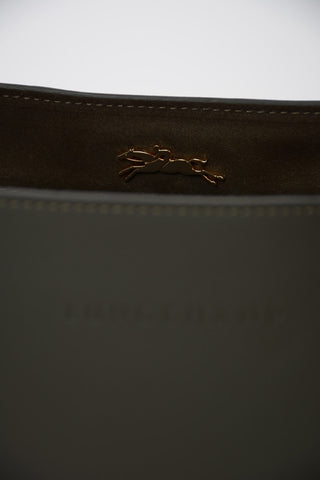 Leather and Suede Tote Bag