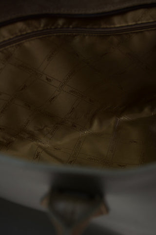 Leather and Suede Tote Bag