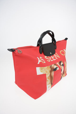 JEREMY SCOTT Canvas AS SEEN ON TV Tote bag
