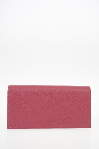 Leather Wallet with Outer Pocket