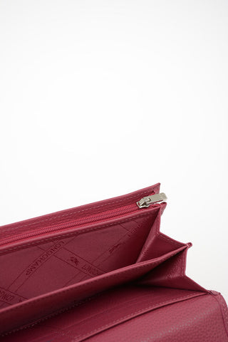 Leather Wallet with Outer Pocket