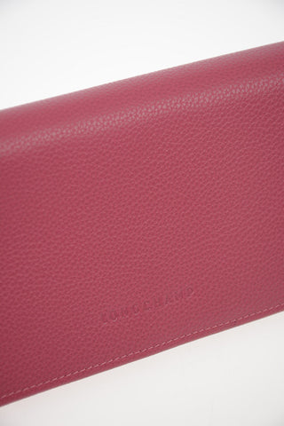 Leather Wallet with Outer Pocket
