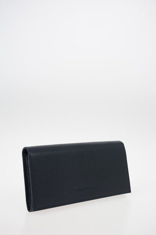 Leather Wallet with Outer Pocket