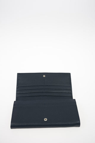 Leather Wallet with Outer Pocket