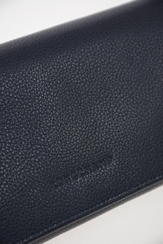 Leather Wallet with Outer Pocket