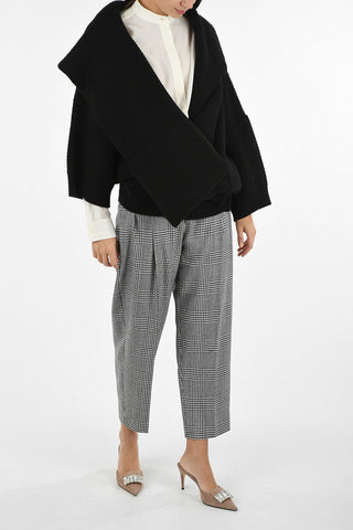 Virgin Wool Asymmetrical Cardigan