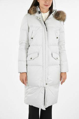 Nylon Down Jacket with fur