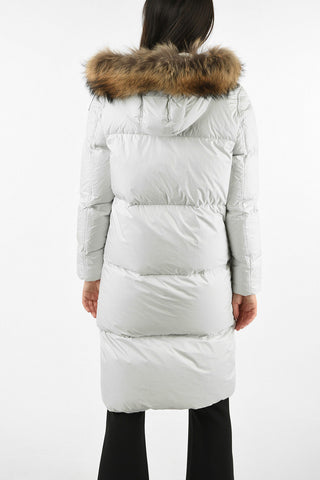 Nylon Down Jacket with fur