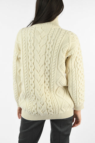 Cashmere and Wool Cable Knit Sweater