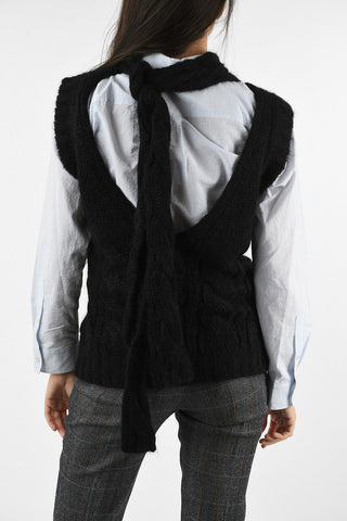 Cable Knit Sleeveless Sweater