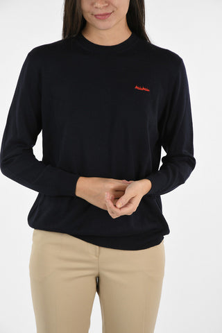 Virgin Wool Sweater with bow on back