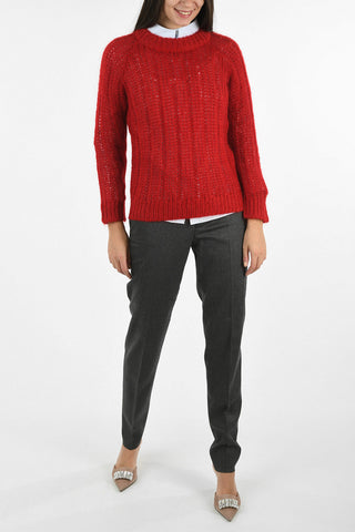 Cable Knit Crewneck Sweater