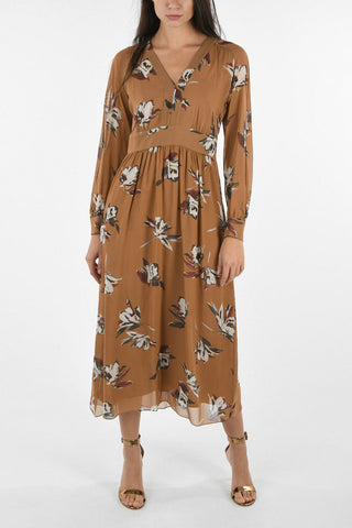 STUDIO Silk OLEA Empire Dress With Floral Print 