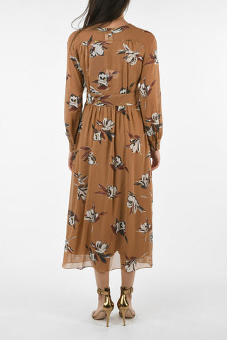 STUDIO Silk OLEA Empire Dress With Floral Print 
