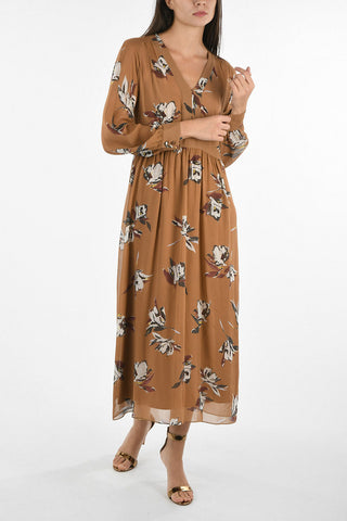 STUDIO Silk OLEA Empire Dress With Floral Print 