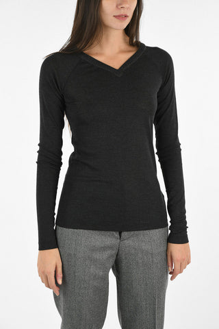 Wool V-neck Sweater