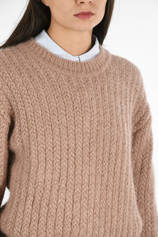 Cable Knit Glittered Sweater